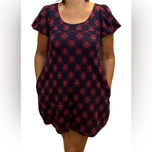 Betsey Johnson Navy and Red Mini Dress or Tunic fits medium - Picture 11 of 12
